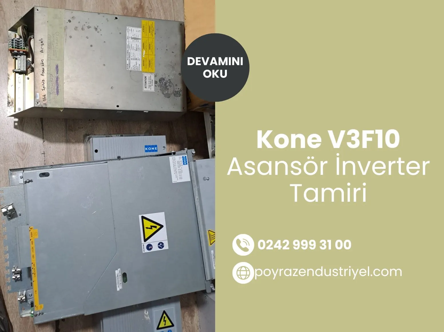 Kone V3f10 Asansör İnverter Tamiri